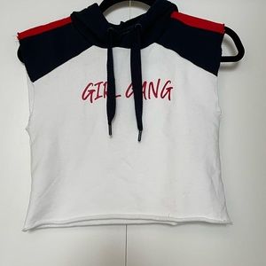 Noizz Girl sleeveless hoodie